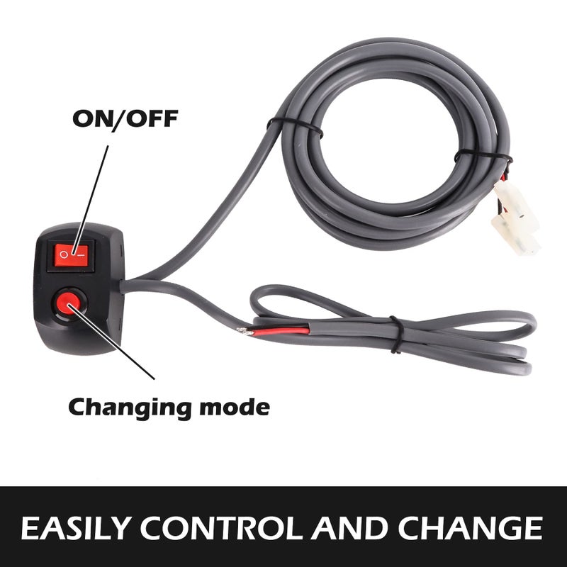 SMALLFATW Hideaway Strobe Lights Kit 6 HID Bulbs 13 Flashing Mode Memory Recall Function, 16 Feet Power Cord with Controller, Emergency Strobe Lights for Trucks Vehicles, White - Image 5